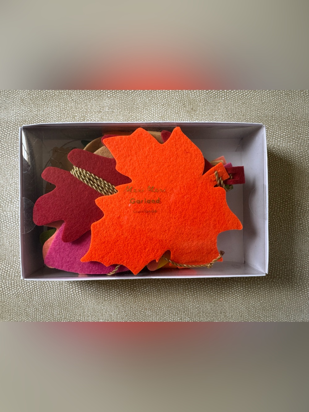 Meri Meri Felt Leaves Thanksgiving Garland